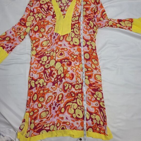 TRACY NEGOSHIAN dress Brandi abstract retro print tunic mini S - Picture 10 of 10